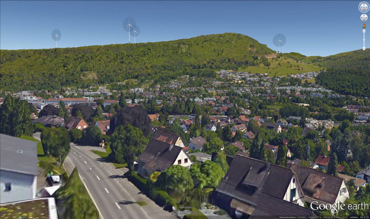 Ansicht von Liestal Seltisbergerstrasse